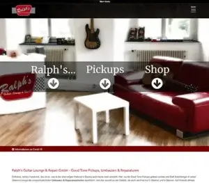 Ralph's Guitar Lounge und Repair - Goodtone Pickups -Fixdesign Webdesign, Fotografie, Beratung