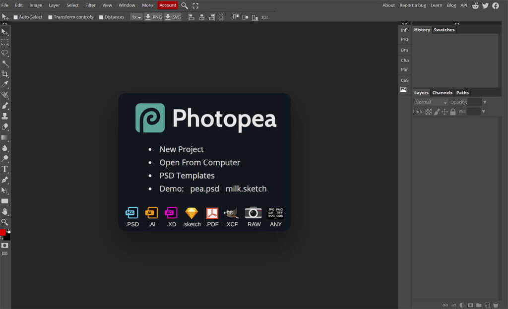 Fixdesign Tipps und Tricks - Photopea online Bildbearbeitung